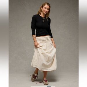 American Eagle 🦅 Cozy Black Long Sleeve Top S NWT